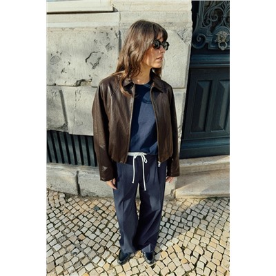 WIDE-LEG TROUSERS WITH DOUBLE WAISTBAND