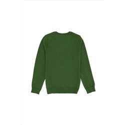 Erkek Çocuk Yeşil Basic Kazak