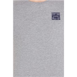 Erkek Gri Melanj Bisiklet Yaka Tişört