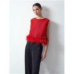 Топ с перьями, B3176/redswan