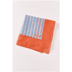 Pañuelo print rayas azul