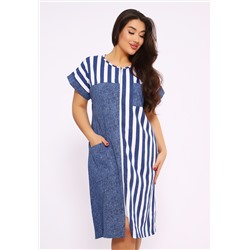 521 Халат на молнии - Полоска