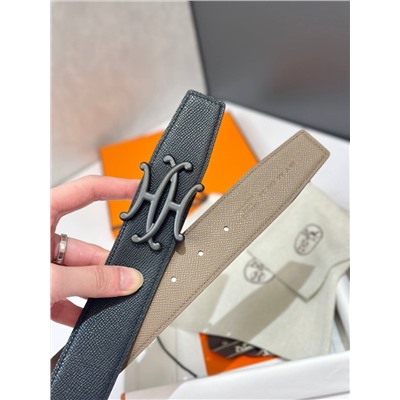 Мужской двухсторонний ремень  Herme*s Kell*y 🧡