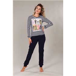 Женский домашний костюм с брюками 68