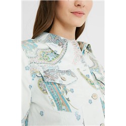 Chaqueta vaquera slim paisley