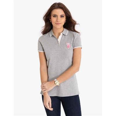 MULTI-TONAL LOGO SOLID POLO SHIRT