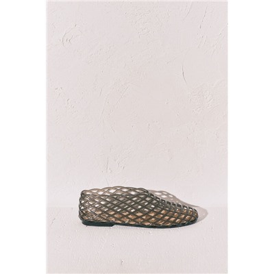 Sandalias jelly efecto red negras