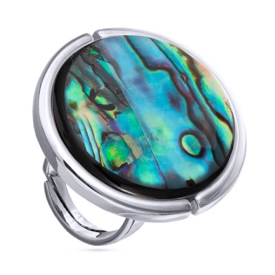 Кольцо Амфитрита (гелиотис 35мм; покрытие родий), Есть комплект