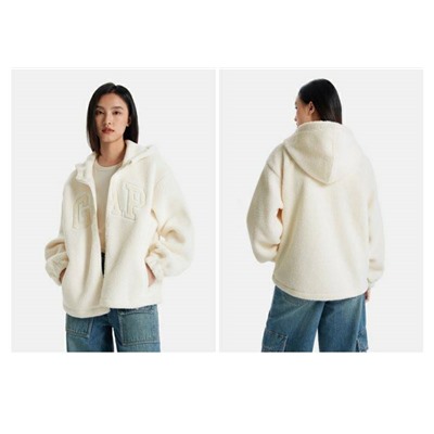 Мягкая женская толстовка на молнии с капюшоном  ГЭ*П