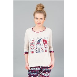 Пижама женская с брюками хлопок 186