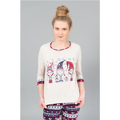 Пижама женская с брюками хлопок 186