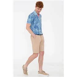 Erkek İndigo Polo Yaka Tişört