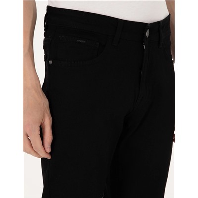 Siyah Slim Fit Jean Pantolon
