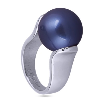 Кольцо (Майорка 16мм черничная; покрытие родий), Есть комплект