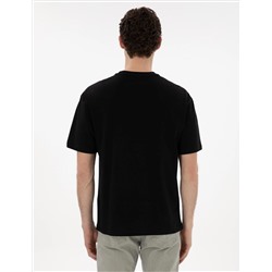 Siyah Comfort Fit Basic Tişört
