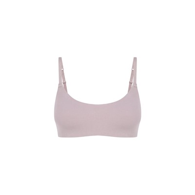 Sujetador tipo top algodón beige