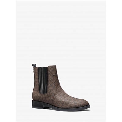 Michael Kors Outlet Ella Signature Logo Chelsea Boot
