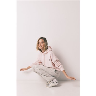 Pantalón jogger felpa algodón gris