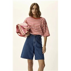 Хлопковая полосатая футболка