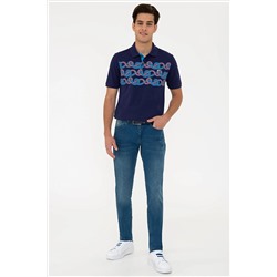 Erkek Lacivert Polo Yaka Tişört