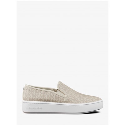 Michael Kors Outlet Teddi Signature Logo Slip-On Sneaker