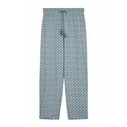 Pantalón largo carrot viscosa print sellos