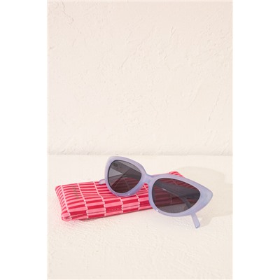 Gafas sol funda estampado rojo