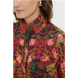 Parka recta floral