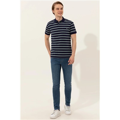 Erkek Lacivert Polo Yaka Tişört