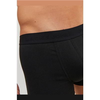 Jack & Jones JACWAISTBAND TRUNKS 3 PAC Siyah Erkek Boxer 101069440