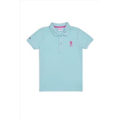 Erkek Çocuk Açık Mavi Polo Yaka Tişört