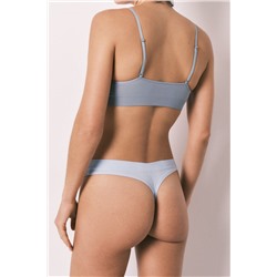 Tanga frunce azul