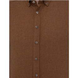 Taba Slim Fit Uzun Kollu Gömlek