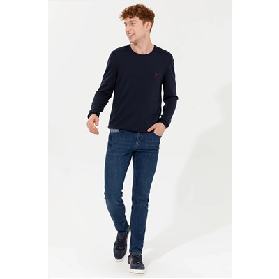 Erkek Lacivert Basic Kazak