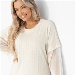 Платье комбинированное с сеткой, Ласкаю взгляд