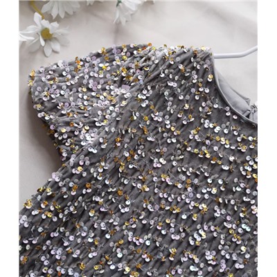 Праздничное платье в пайетках для девочек