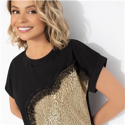 Футболка нарядная, Яркий период (black)