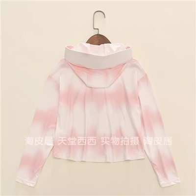 Солнцезащитная куртка УФ для девочек с козырьком (110-160)