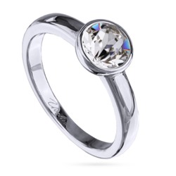 Кольцо Теннис (кристаллы SW белые 6мм; покрытие родий), Есть комплект