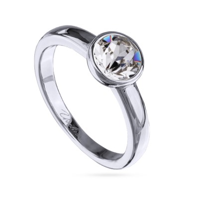 Кольцо Теннис (кристаллы SW белые 6мм; покрытие родий), Есть комплект