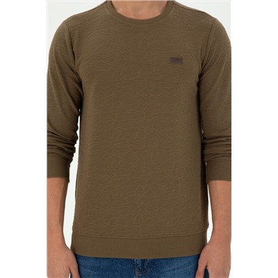 Erkek Haki Sweatshirt
