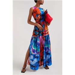 Vestido cut-out floral