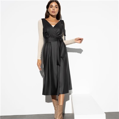 Сарафан из экокожи, Мисс Исключительность (с поясом)