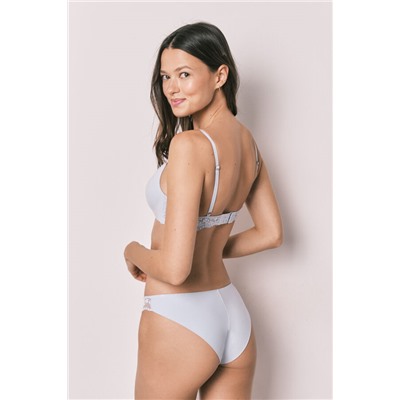 Braga clásica modal y encaje azul