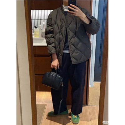 Женская куртка из белого утиного пуха