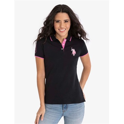 MULTI-TONAL LOGO SOLID POLO SHIRT