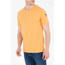 Erkek Kavun Basic Bisiklet Yaka Tişört