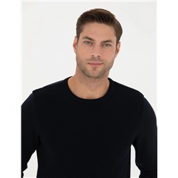 Açık Lacivert Slim Fit Kazak