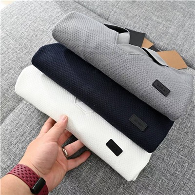 Мужское поло с длинным рукавом с флисом внутри   Zegn*a