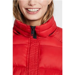 Chaqueta corta acolchada doble capucha